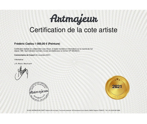 Image 1 of Linosnede op 250g getint papier, Formaat 40x30cm