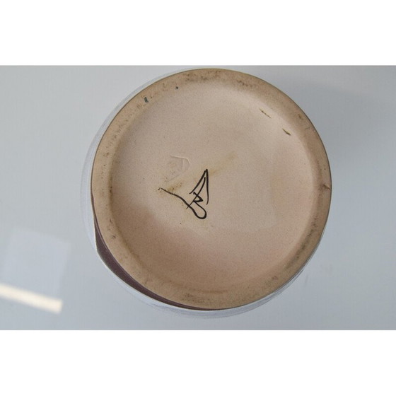 Image 1 of Mid Century keramische decoratieve vaas, Tsjecho-Slowakije 1960