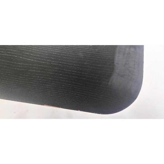 Image 1 of Vintage zwarte klaptafel van Hikor Písek, Tsjecho-Slowakije 1980