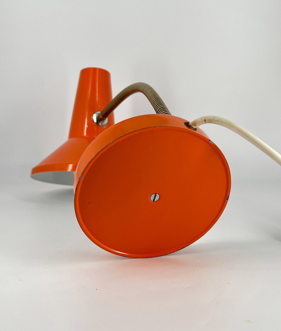 Image 1 of Vintage bureaulamp Oranje 1960 1970 Mid Century Ruimtetijdperk