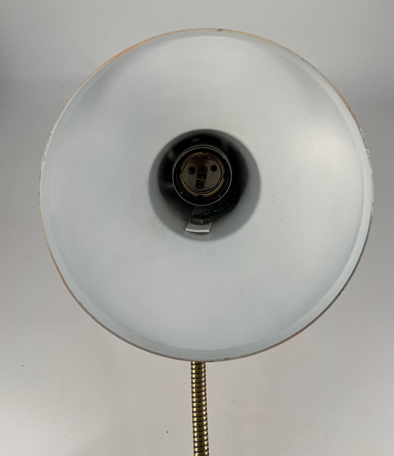 Image 1 of Vintage bureaulamp Oranje 1960 1970 Mid Century Ruimtetijdperk