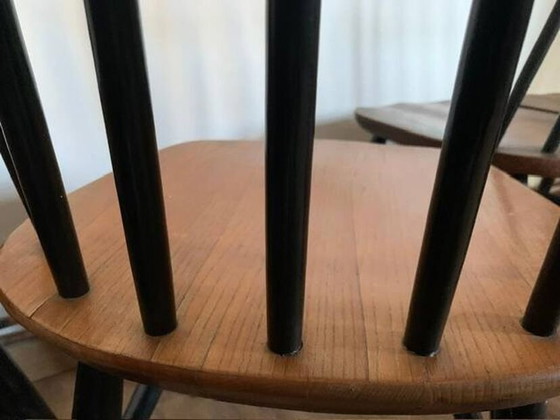 Image 1 of Set van 4 stoelen in Fanett-stijl