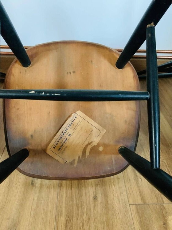 Image 1 of Set van 4 stoelen in Fanett-stijl