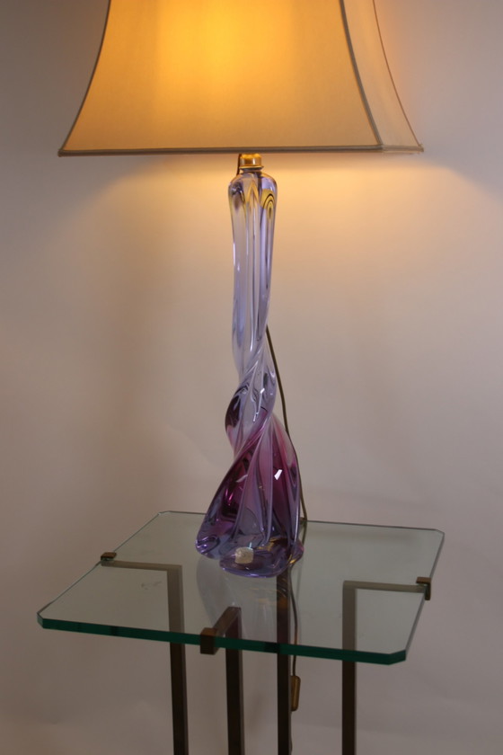 Image 1 of Val Saint Lambert Tafel Lamp