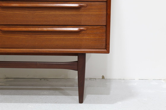 Image 1 of Vintage Design highboard, kast - Heinrich Rietsenpatt teak