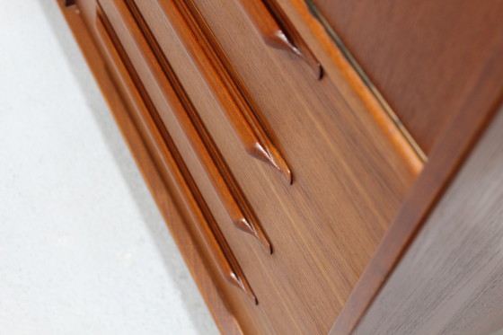 Image 1 of Vintage Design highboard, kast - Heinrich Rietsenpatt teak