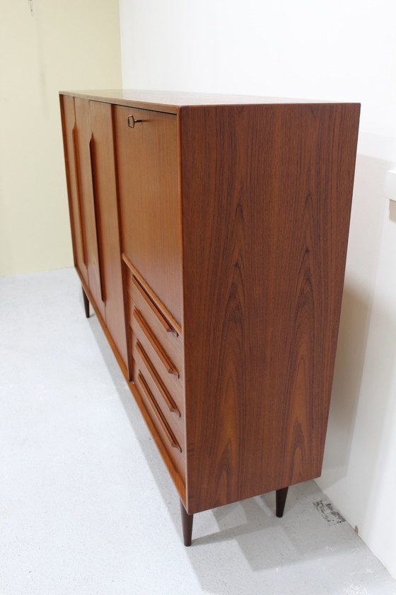 Image 1 of Vintage Design highboard, kast - Heinrich Rietsenpatt teak