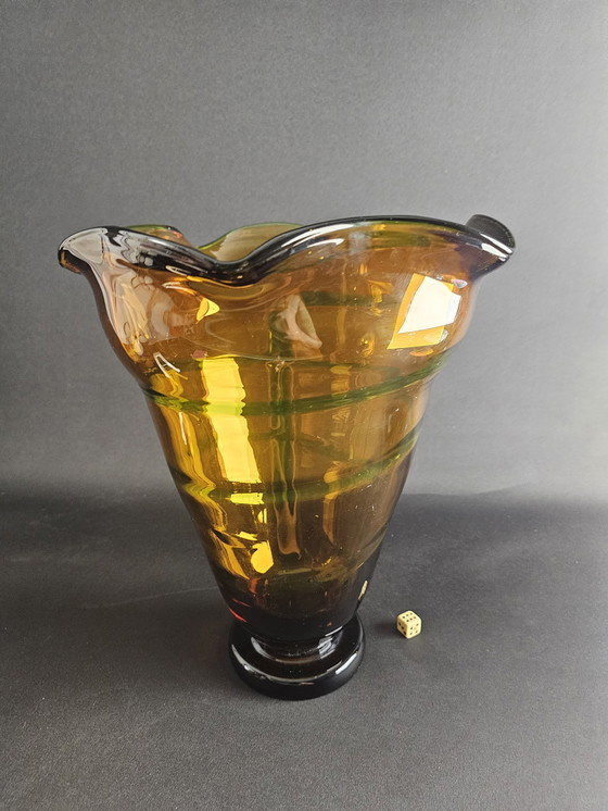 Image 1 of Unique Hand Blown Vase