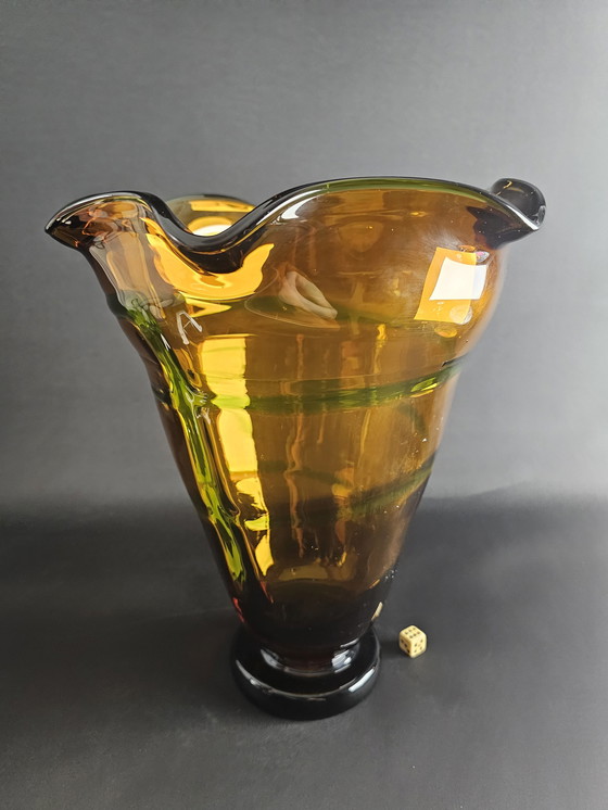 Image 1 of Unique Hand Blown Vase