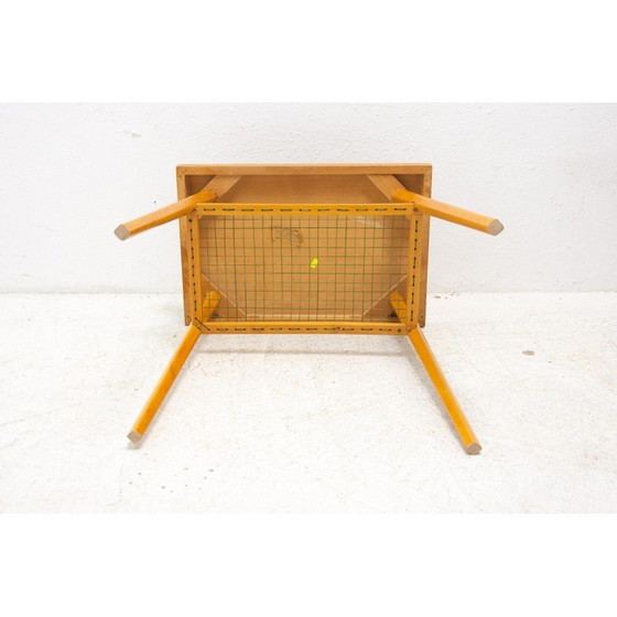 Image 1 of Vintage eikenhouten bijzettafel voor Dřevopodnik Holešov, Tsjecho-Slowakije 1960