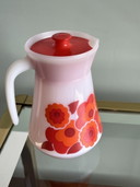 Vintage Arcopal France Lotus Kan Oranje 
