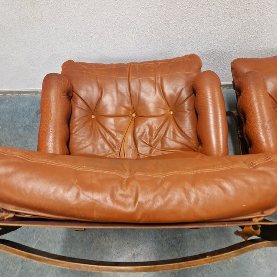 Image 1 of Jaren 60 Set Van 2 Noorse Lounge Fauteuils