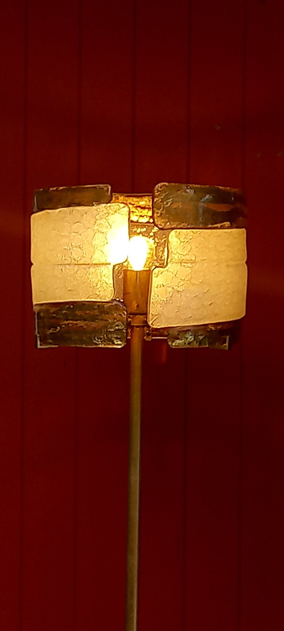 Image 1 of Murano Mazzego Vloerlamp - Jaren '80 - Hollywood Regency