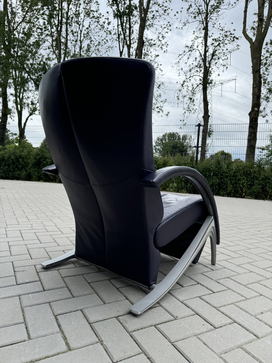 Image 1 of Rolf Benz Avola Fauteuil Paars Leer