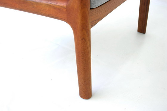 Image 1 of Ole Wanscher voor France & Son, "Senator" Mid Century Deense Teak Lounge Chair, nieuwe kussens, nieuwe hoes