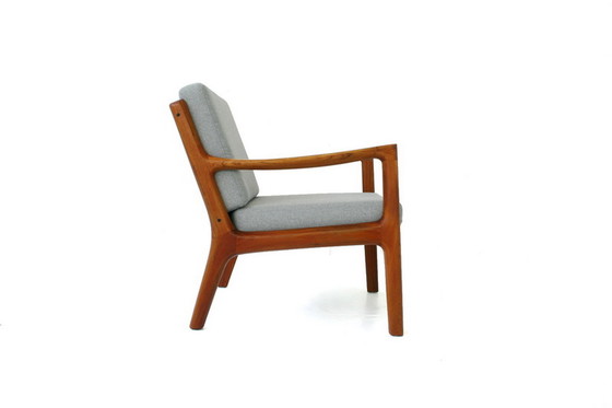 Image 1 of Ole Wanscher voor France & Son, "Senator" Mid Century Deense Teak Lounge Chair, nieuwe kussens, nieuwe hoes