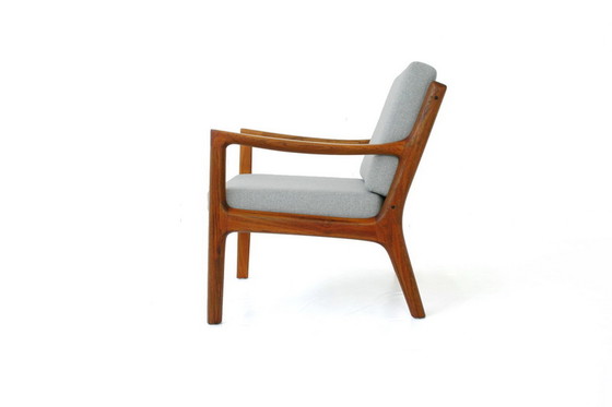 Image 1 of Ole Wanscher voor France & Son, "Senator" Mid Century Deense Teak Lounge Chair, nieuwe kussens, nieuwe hoes