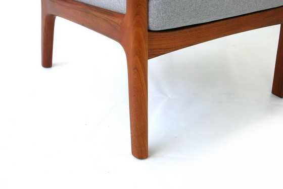 Image 1 of Ole Wanscher voor France & Son, "Senator" Mid Century Deense Teak Lounge Chair, nieuwe kussens, nieuwe hoes