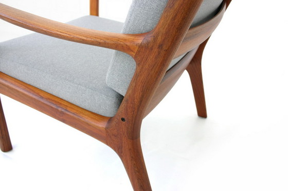 Image 1 of Ole Wanscher voor France & Son, "Senator" Mid Century Deense Teak Lounge Chair, nieuwe kussens, nieuwe hoes