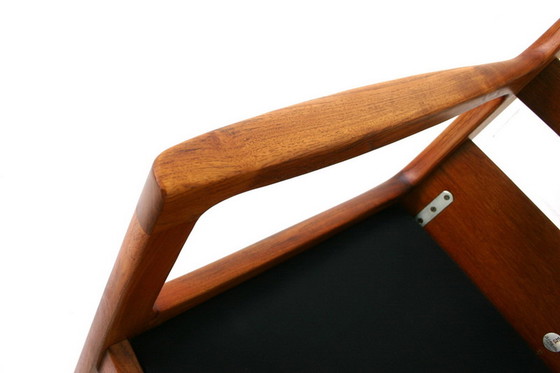 Image 1 of Ole Wanscher voor France & Son, "Senator" Mid Century Deense Teak Lounge Chair, nieuwe kussens, nieuwe hoes