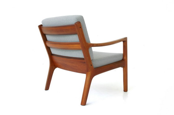 Image 1 of Ole Wanscher voor France & Son, "Senator" Mid Century Deense Teak Lounge Chair, nieuwe kussens, nieuwe hoes