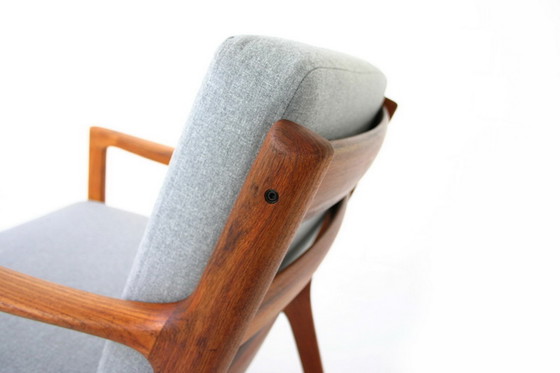 Image 1 of Ole Wanscher voor France & Son, "Senator" Mid Century Deense Teak Lounge Chair, nieuwe kussens, nieuwe hoes