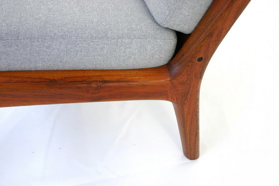 Image 1 of Ole Wanscher voor France & Son, "Senator" Mid Century Deense Teak Lounge Chair, nieuwe kussens, nieuwe hoes