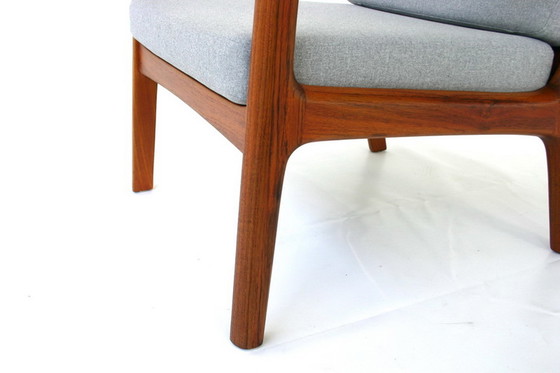 Image 1 of Ole Wanscher voor France & Son, "Senator" Mid Century Deense Teak Lounge Chair, nieuwe kussens, nieuwe hoes