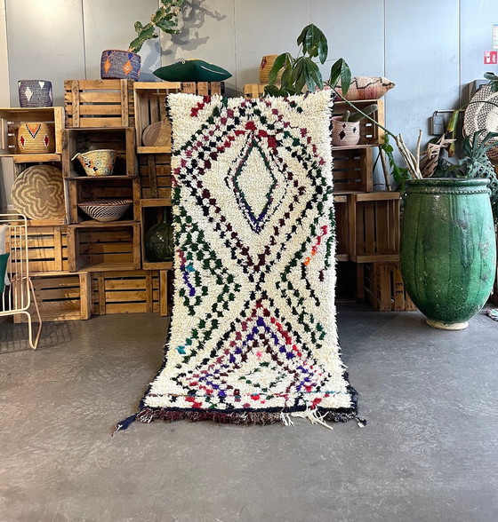 Image 1 of Vintage Marokkaans Berbers handgemaakt tapijt