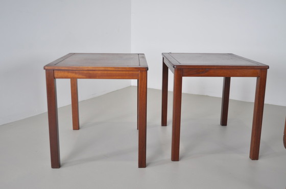 Image 1 of Vintage NN Salon/koffietafel +2 bijpassende bijzettafels.