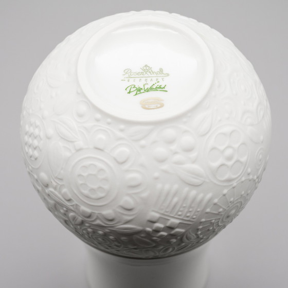 Image 1 of Rosenthal Vaas Duo Björn Wiinblad Bisque Porselein Mat & Glanzend Reliëf MCM WGP