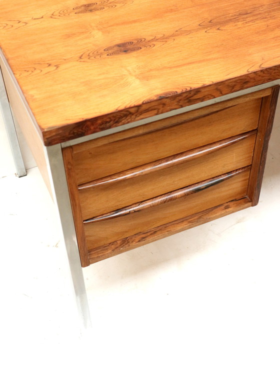 Image 1 of Groot Vintage Palissander Directiebureau Gemaakt In De Jaren ’60