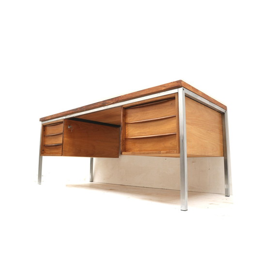 Image 1 of Groot Vintage Palissander Directiebureau Gemaakt In De Jaren ’60