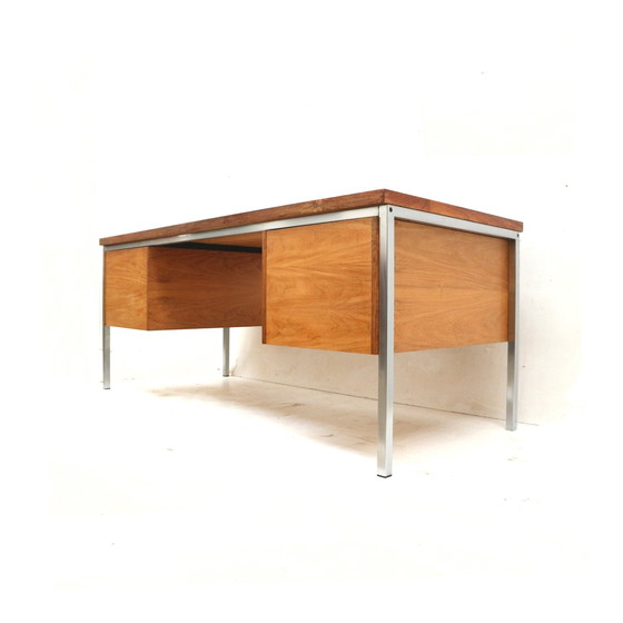 Image 1 of Groot Vintage Palissander Directiebureau Gemaakt In De Jaren ’60