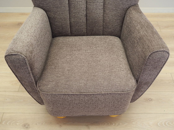 Image 1 of Grijze fauteuil, Scandinavisch ontwerp, Productie: Denemarken