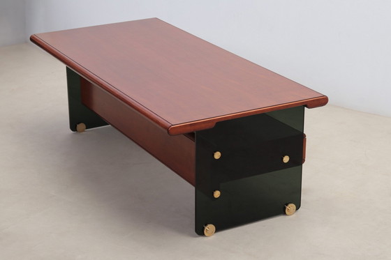 Image 1 of Mid-century modern glazen bureau van Tosi, Italië 1960