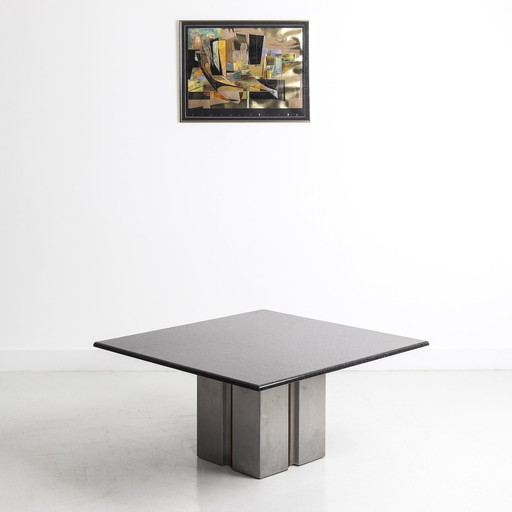 Marmer en metalen design tafel