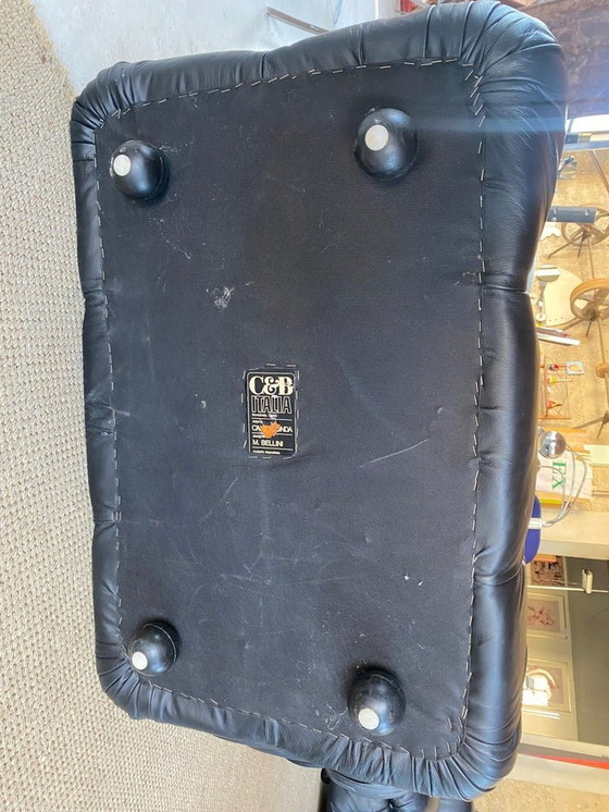 Image 1 of Mario Bellini - Camaleonda Sofa - 1972 Zwart generfd leer