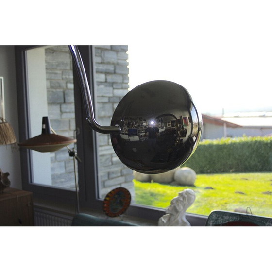 Image 1 of Vintage marmeren vloerlamp voor Bellux, Zwitserland 1970