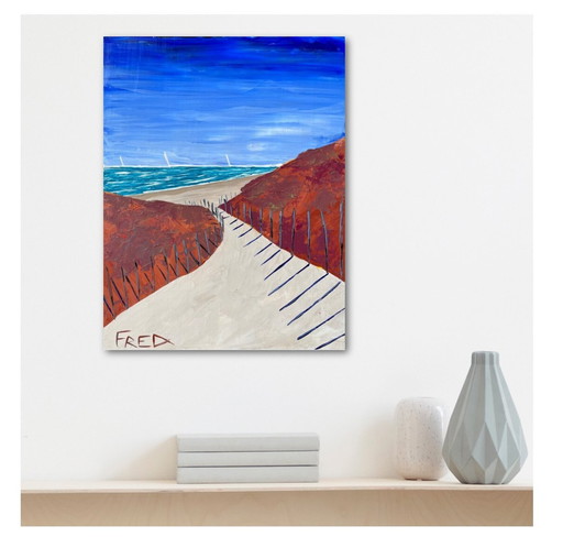 Acryl op spieraam, Formaat 40x30cm