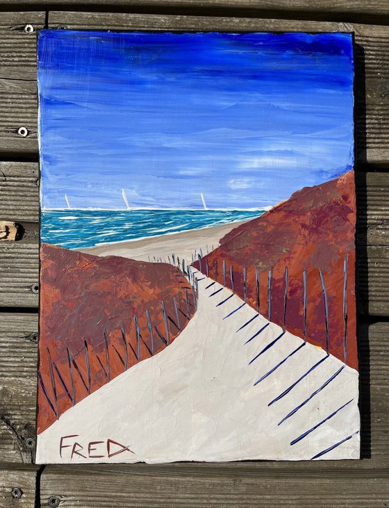 Image 1 of Acryl op spieraam, Formaat 40x30cm