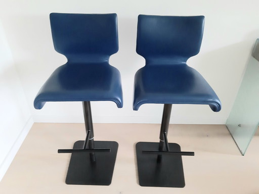 2x Roche Bobois Barkruk