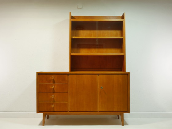 Image 1 of Vintage highboard / boekenkast / vitrinekast, jaren 60, Duitsland