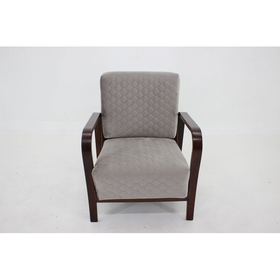 Image 1 of Vintage Art Deco fauteuil, Tsjecho-Slowakije 1940