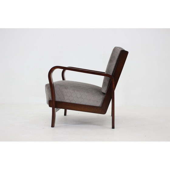 Image 1 of Vintage Art Deco fauteuil, Tsjecho-Slowakije 1940
