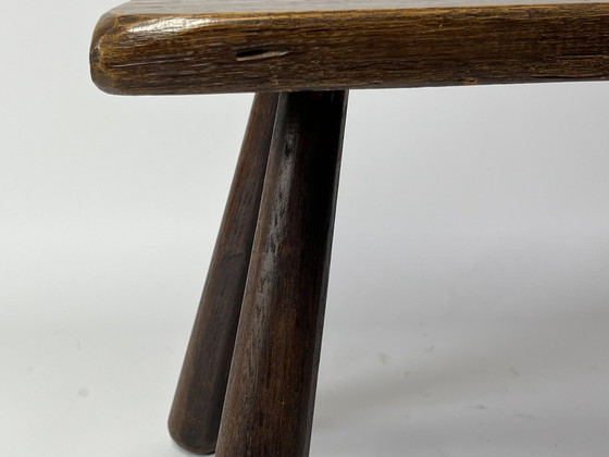 Image 1 of Mid Century Rustieke Houten Salontafel