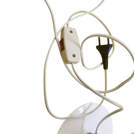 Image 1 of Witte, bolvormige Space Age tafellamp, Polen 1980S.