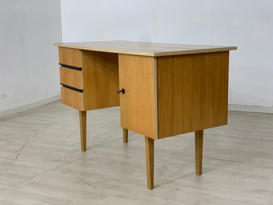 Image 1 of Mid Century bureau bureaustoel bureaustoel vintage