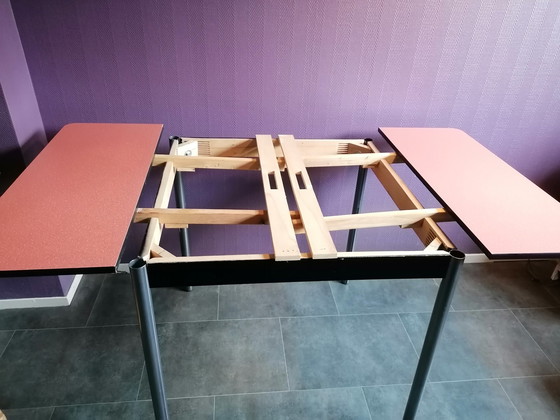 Image 1 of Formica uitschuifbare tafel met stoelen set