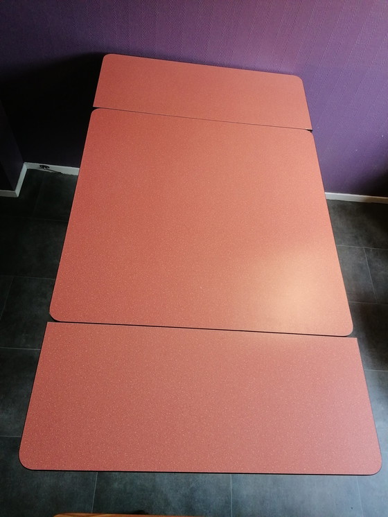 Image 1 of Formica uitschuifbare tafel met stoelen set